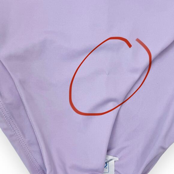 Andie Swim Womens Corsica High Neck One Piece Swimsuit Small Lavender - Picture 11 of 15